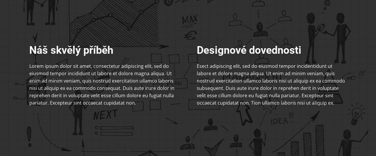Skvělý design příběhu Šablona webové stránky