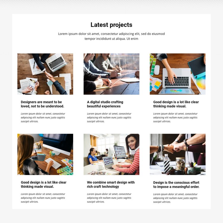 Collection latest projects CSS Template