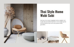 Website-Design Style Home Für Jedes Gerät