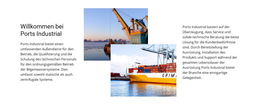 Board Ports Industrial - Mobile Website-Vorlage