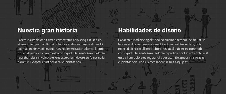 Gran diseño de historia Creador de sitios web HTML