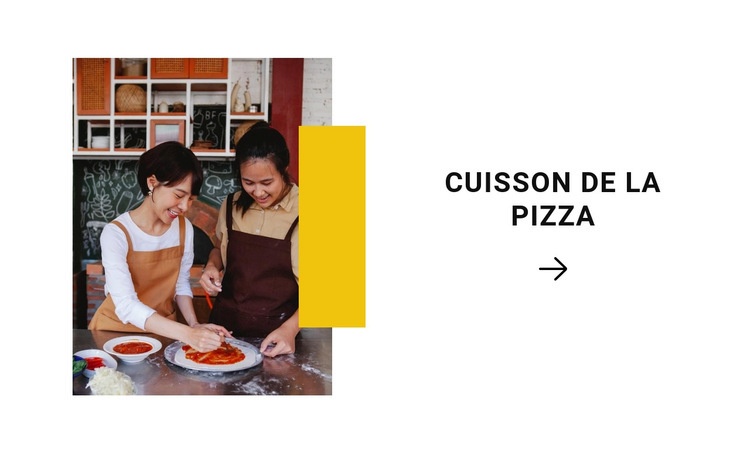 Cuisson de la pizza Conception de site Web