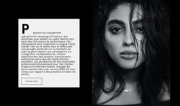 Texte Et Photo De La Fille – Modèle De Site Web Mobile