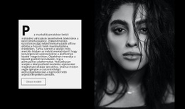 Szöveg És Fotó A Lányról – Mobilwebhely-Sablon