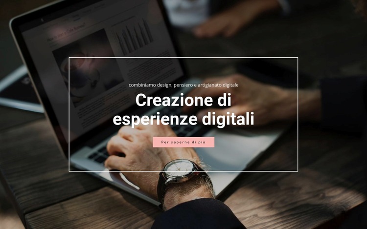 Creazione di esperienze digitali Costruttore di siti web HTML