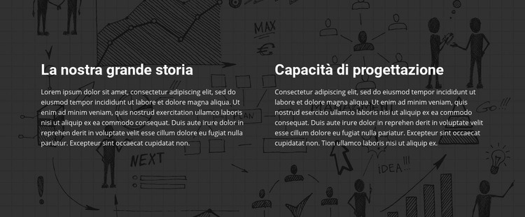 Ottimo design della storia Modelli di Website Builder