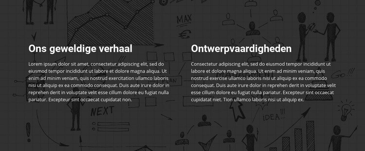 Geweldig verhaalontwerp Website Builder-sjablonen