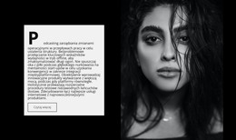 Tekst I Zdjęcie Dziewczyny - Szablon Strony HTML