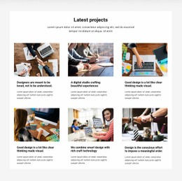 Samla De Senaste Projekten - HTML Page Maker