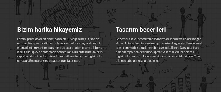 Harika hikaye tasarımı HTML Şablonu