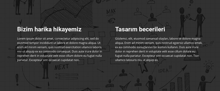 Harika hikaye tasarımı Web Sitesi Şablonu