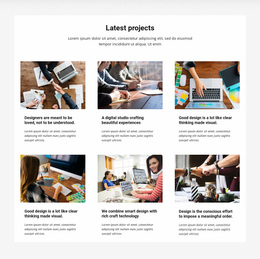 Collection Latest Projects - HTML And CSS Template