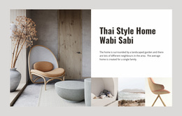Website Design Wabi Sabi Style Interiors For Any Device