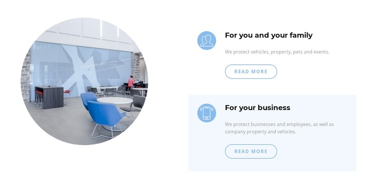 Business office interior CSS Template
