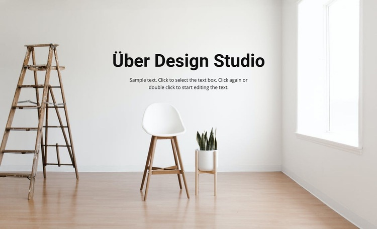 Luftig helles Interieur HTML Website Builder