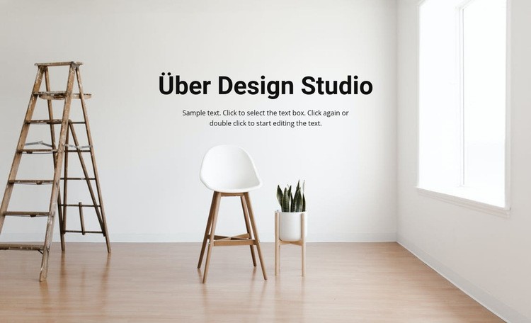 Luftig helles Interieur Website design