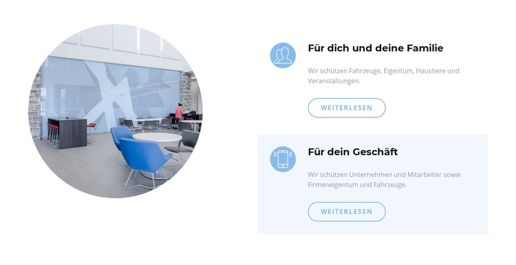 Innenausstattung des Geschäftsbüros WordPress-Theme