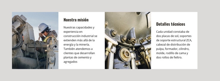 Nuestra Construcción Industrial Creador de sitios web HTML