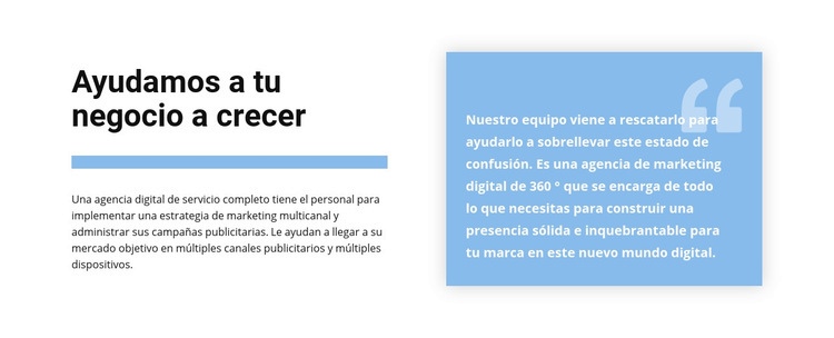 Texto y cita Creador de sitios web HTML