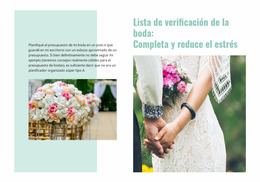 Lista De Verificación De Boda Plantilla Joomla 2024