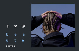 Maîtres Des Coiffures Originales Site Web D'Une Seule Page
