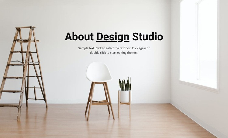 Airy light interior Homepage Design