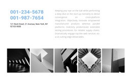 Contact Information And Project Examples - Ultimate Html Code