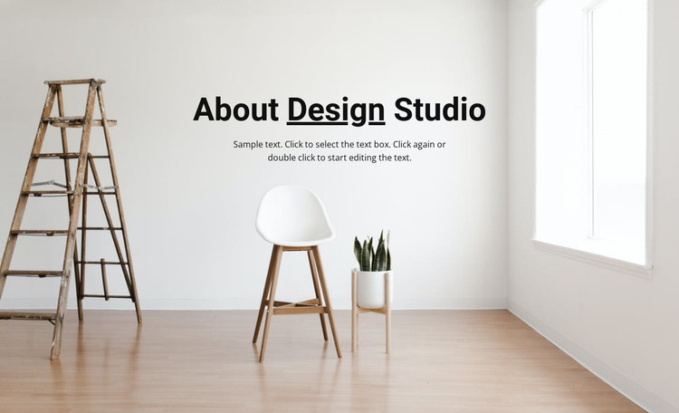 Airy light interior Html Website Builder