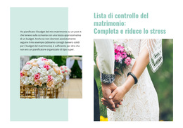 Tema WordPress Premium Per Lista Di Controllo Del Matrimonio