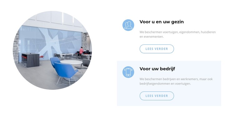 Bedrijfsbureau interieur CSS-sjabloon