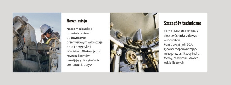 Nasze budownictwo przemysłowe Makieta strony internetowej