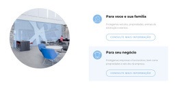 Interior Do Escritório Comercial - Maquete De Site Moderno