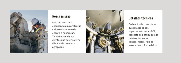 Nossa Construção Industrial Modelo HTML