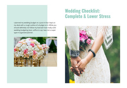Wedding Checklist Quick Links