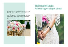 Bröllop Checklista - HTML-Sidmall