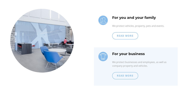 Business office interior WordPress Theme