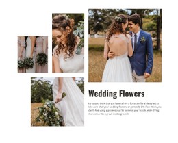 Wedding Flowers CSS Layout Template