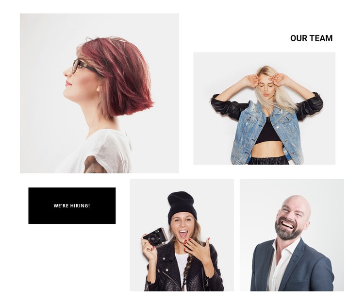 Our team counts with 4 people CSS Template