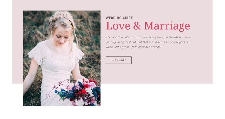 Wedding Guide CSS Template