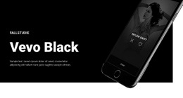 Vevo Black - HTML Layout Builder