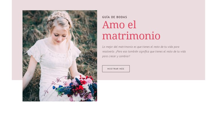 Guía de bodas Plantilla CSS