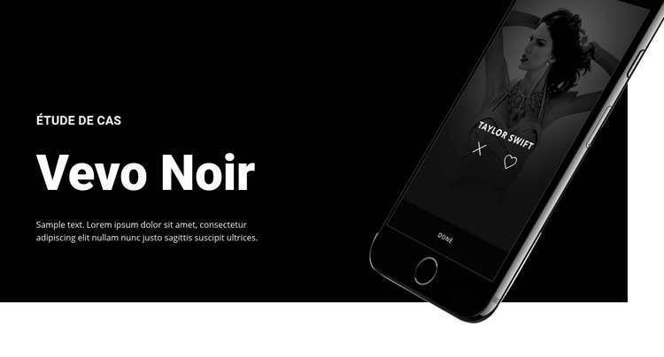 Vevo Noir Modèles de constructeur de sites Web