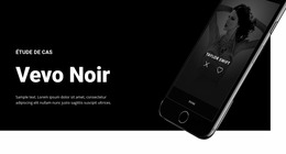 Vevo Noir - Modèle Joomla Gratuit