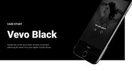 Vevo Black - Customizable Professional Design