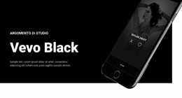 Vevo Black - Modello Joomla Gratuito