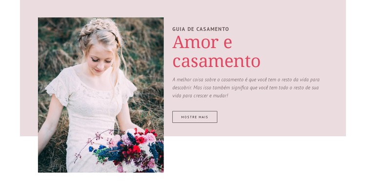 Guia de casamento Template CSS