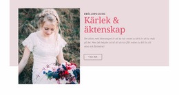 Gratis Webbdesign För Bröllopsguide