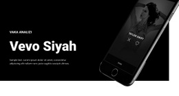 Vevo Siyah - Ilham Veren Web Sitesi Oluşturucu