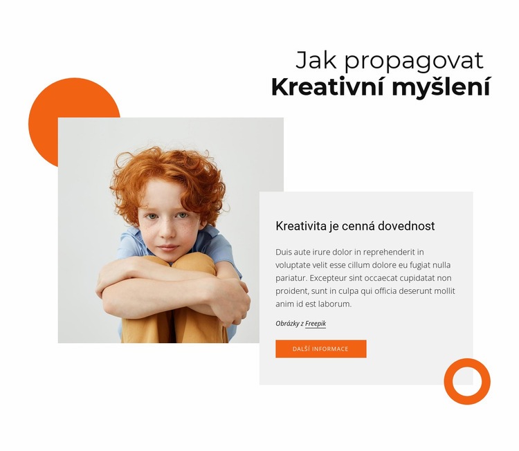 Jak podpořit kreativní myšlení Webový design