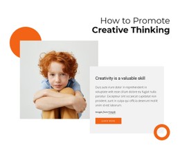 Free CSS Layout For How To Promote Creative Thinking